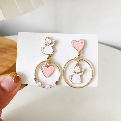 Cute Cow Rabbit Carrot Dangle Earrings - myfunfarm