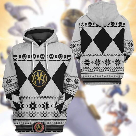 White Power Ranger - Cosplay Tshirt Hoodies Sweatshirt - Apparel