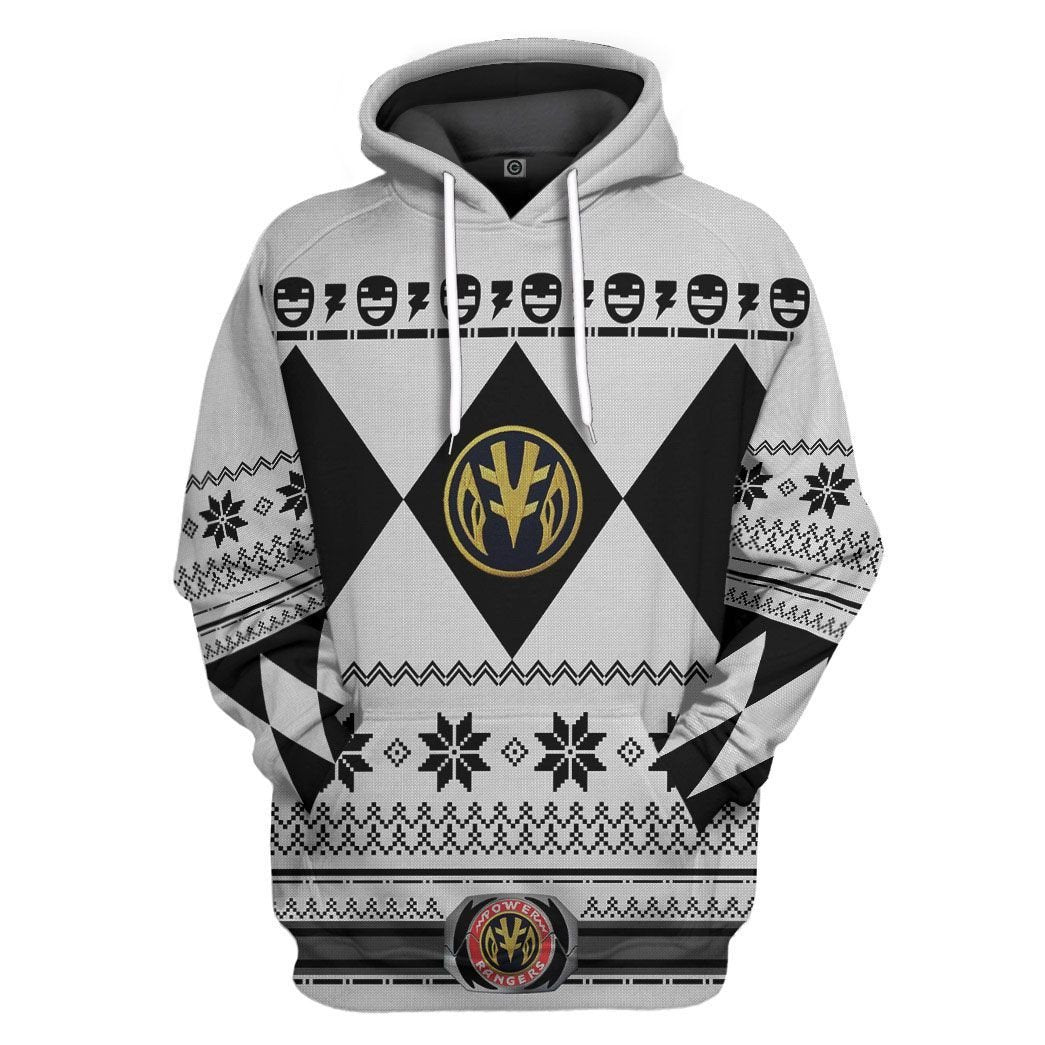 White Power Ranger - Cosplay Tshirt Hoodies Sweatshirt - Apparel