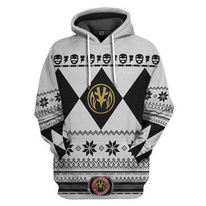 White Power Ranger - Cosplay Tshirt Hoodies Sweatshirt - Apparel
