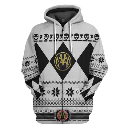 White Power Ranger - Cosplay Tshirt Hoodies Sweatshirt - Apparel