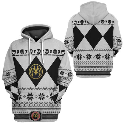 White Power Ranger - Cosplay Tshirt Hoodies Sweatshirt - Apparel