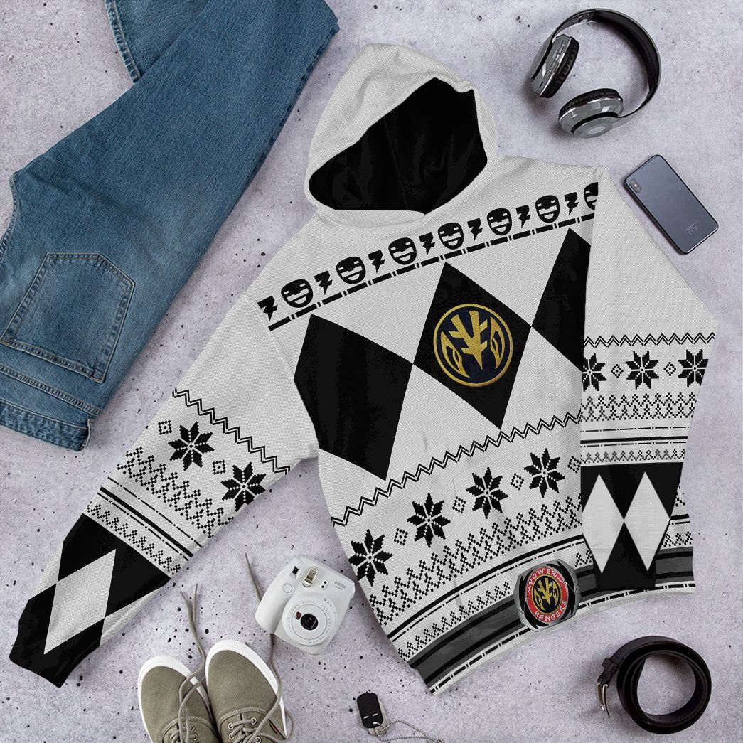 White Power Ranger - Cosplay Tshirt Hoodies Sweatshirt - Apparel