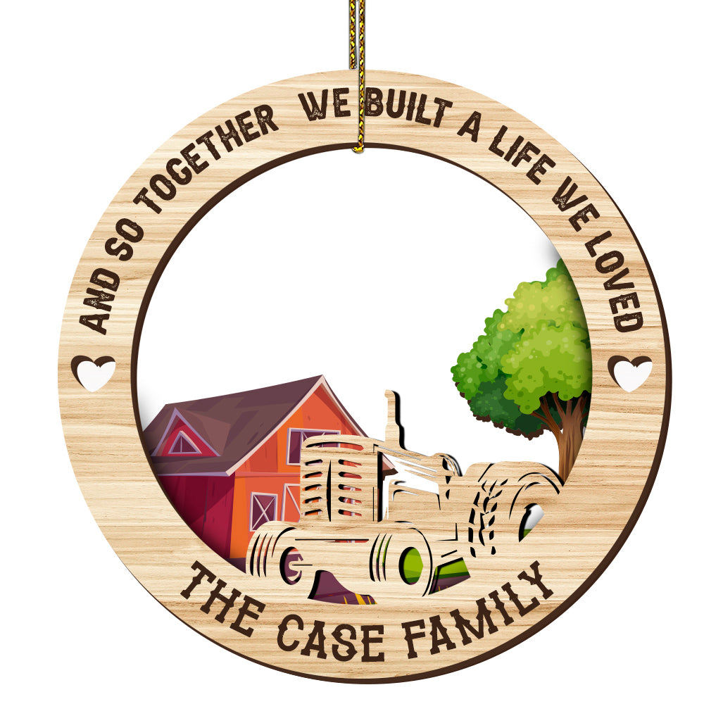 Personalized Christmas Wooden layer Ornaments for Farmers - myfunfarm