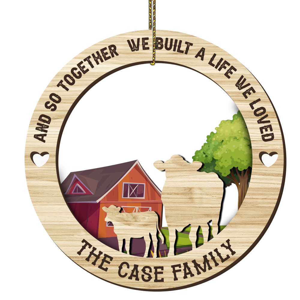 Personalized Christmas Wooden layer Ornaments for Farmers - myfunfarm