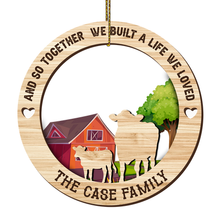 Personalized Christmas Wooden layer Ornaments for Farmers - myfunfarm