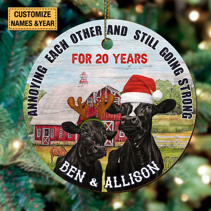 Annoying each other and still going strong - Customize Wooden Ornaments - myfunfarm