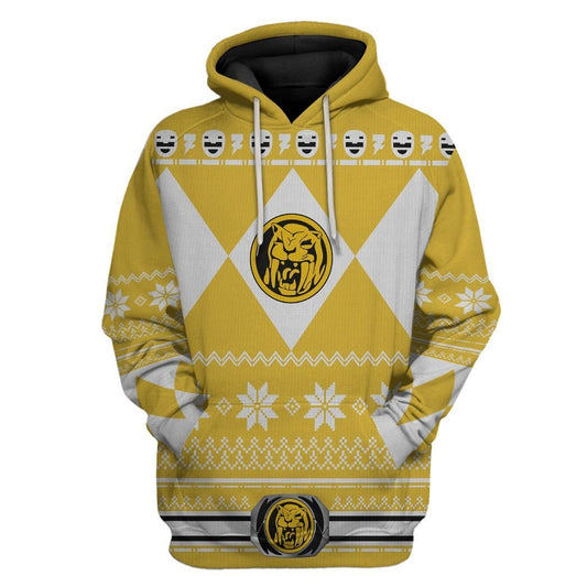 Yellow Power Ranger - Cosplay Tshirt Hoodies Sweatshirt - Apparel