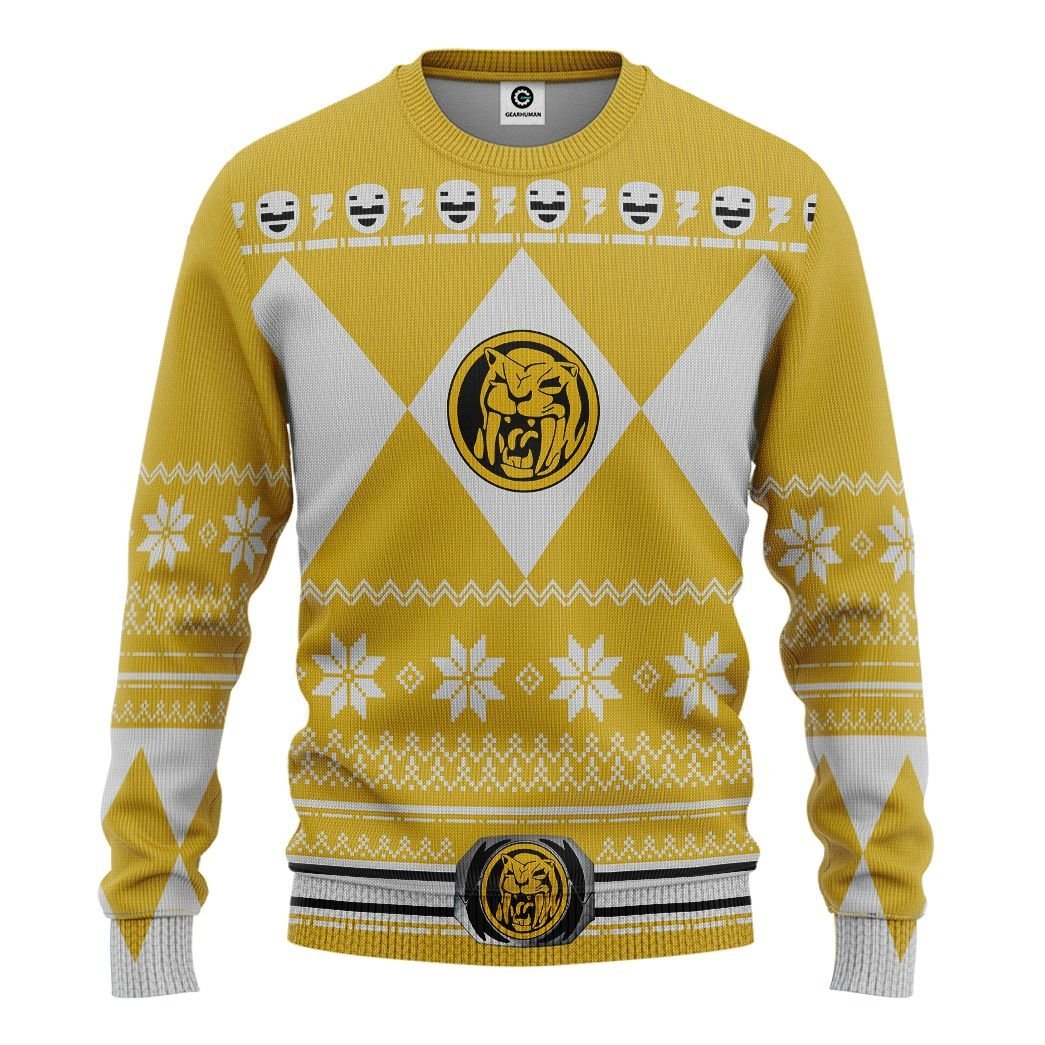 Yellow Power Ranger - Cosplay Tshirt Hoodies Sweatshirt - Apparel