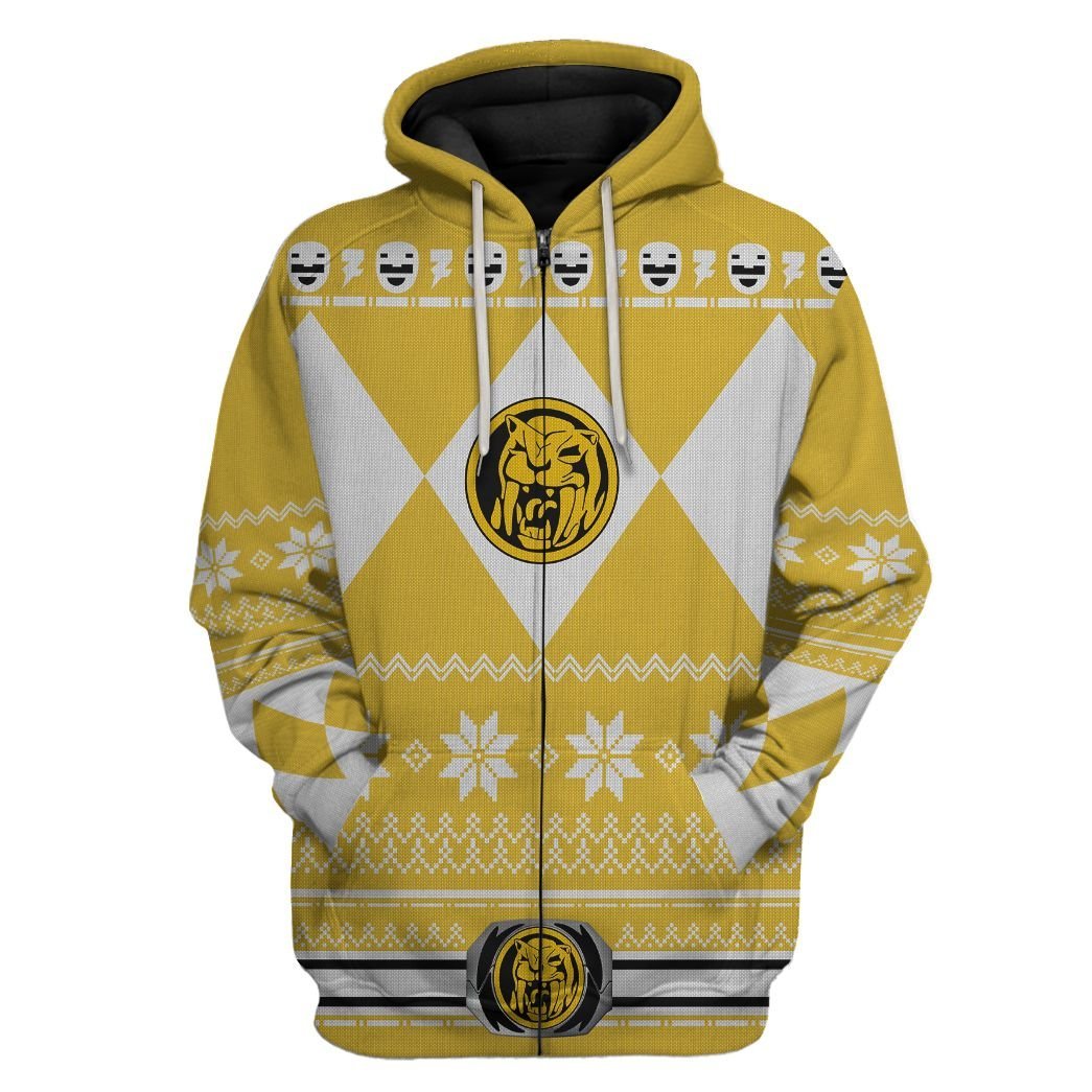 Yellow Power Ranger - Cosplay Tshirt Hoodies Sweatshirt - Apparel