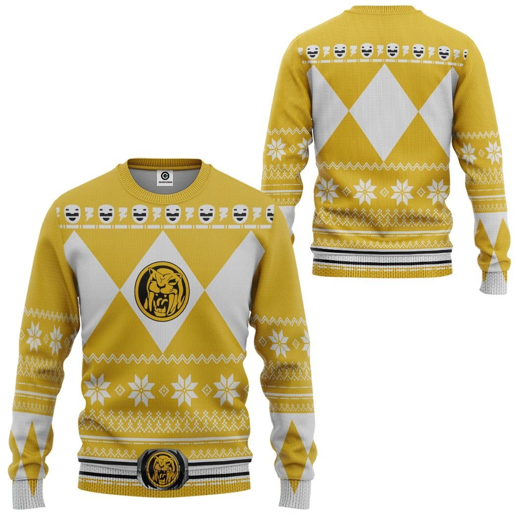 Yellow Power Ranger - Cosplay Tshirt Hoodies Sweatshirt - Apparel