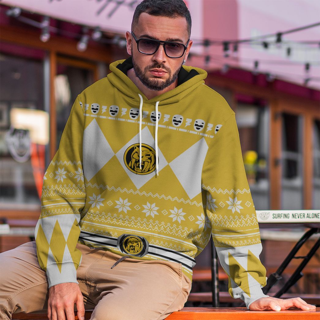 Yellow Power Ranger - Cosplay Tshirt Hoodies Sweatshirt - Apparel