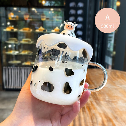 Cute Cow Milk Mug pattern 500ml - myfunfarm