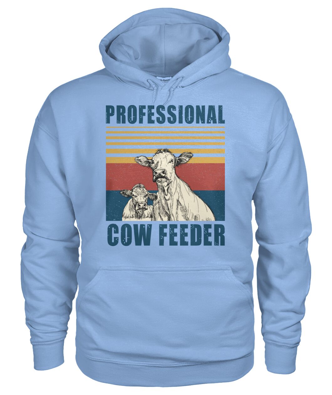 Professional cow feeder  - Men's and Women's t-shirt , Vneck, Hoodies - myfunfarm - clothing acceessories shoes for cow lovers, pig, horse, cat, sheep, dog, chicken, goat farmer