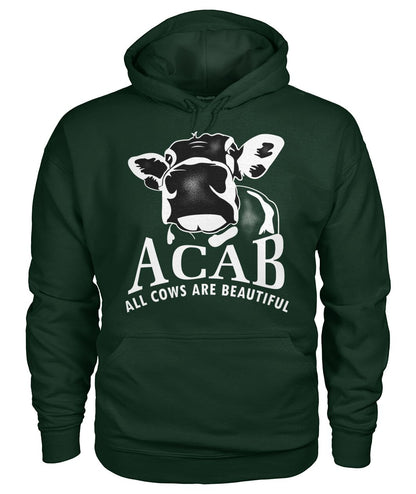 ACAB funny cow  - Men's and Women's t-shirt , Vneck, Hoodies - myfunfarm - clothing acceessories shoes for cow lovers, pig, horse, cat, sheep, dog, chicken, goat farmer