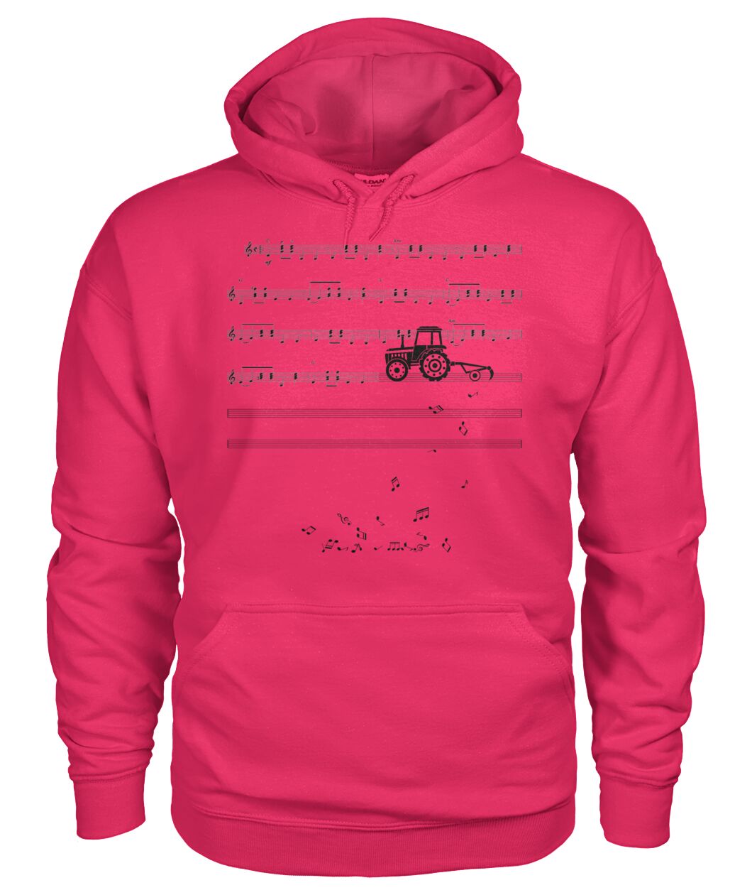 Sheet music tractor - t-shirt, Hoodies