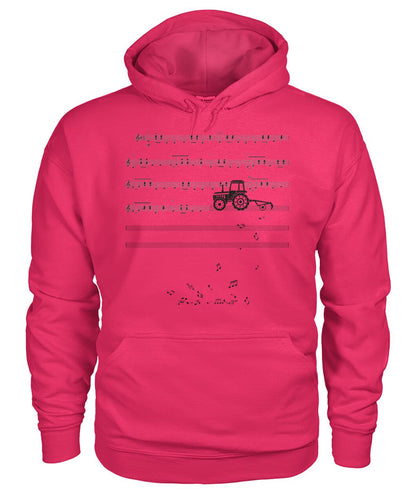 Sheet music tractor - t-shirt, Hoodies
