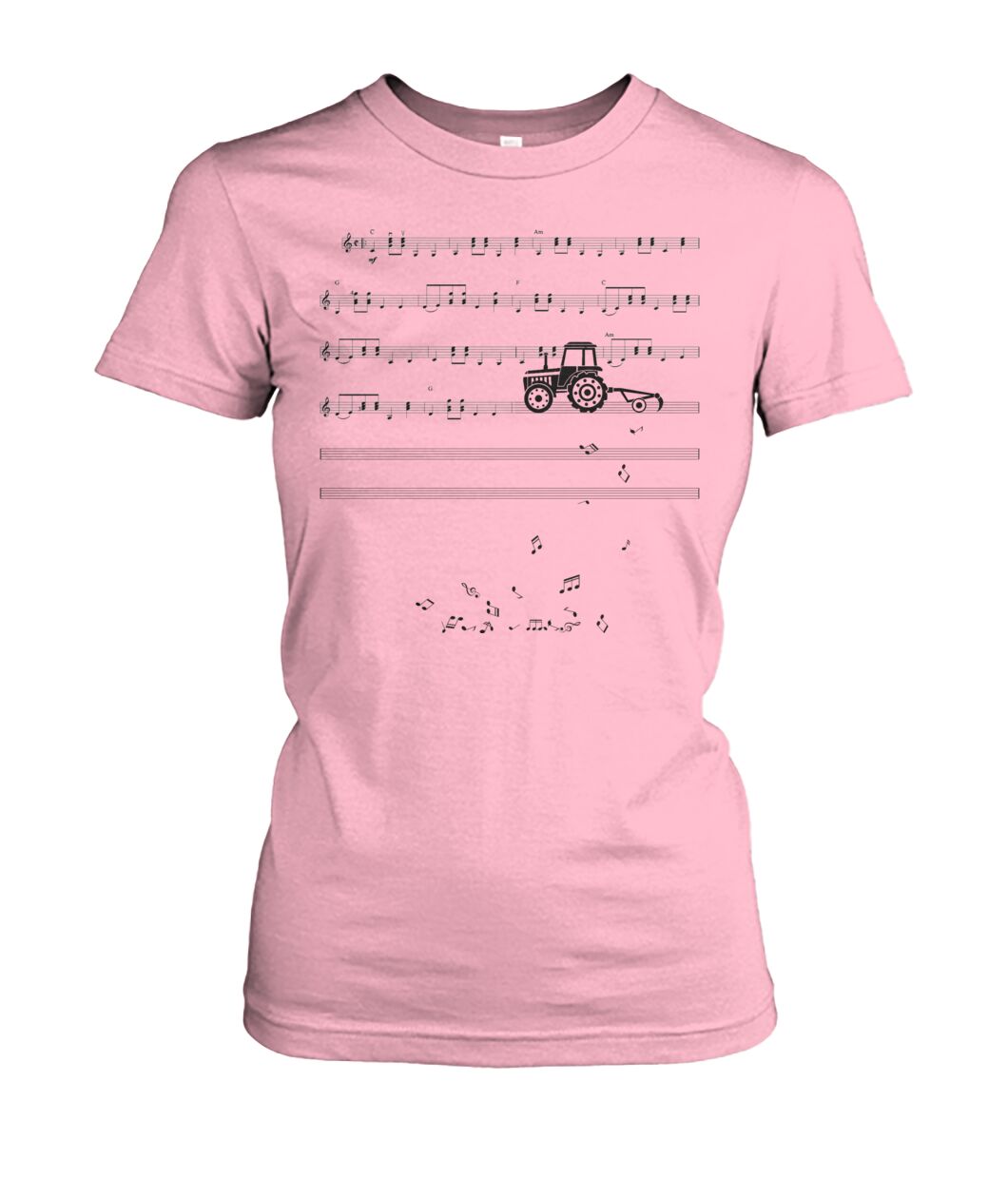 Sheet music tractor - t-shirt, Hoodies