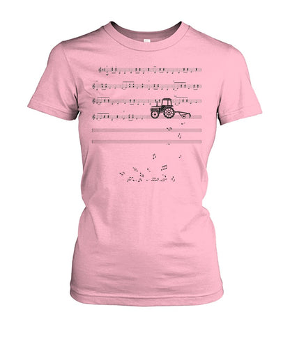 Sheet music tractor - t-shirt, Hoodies