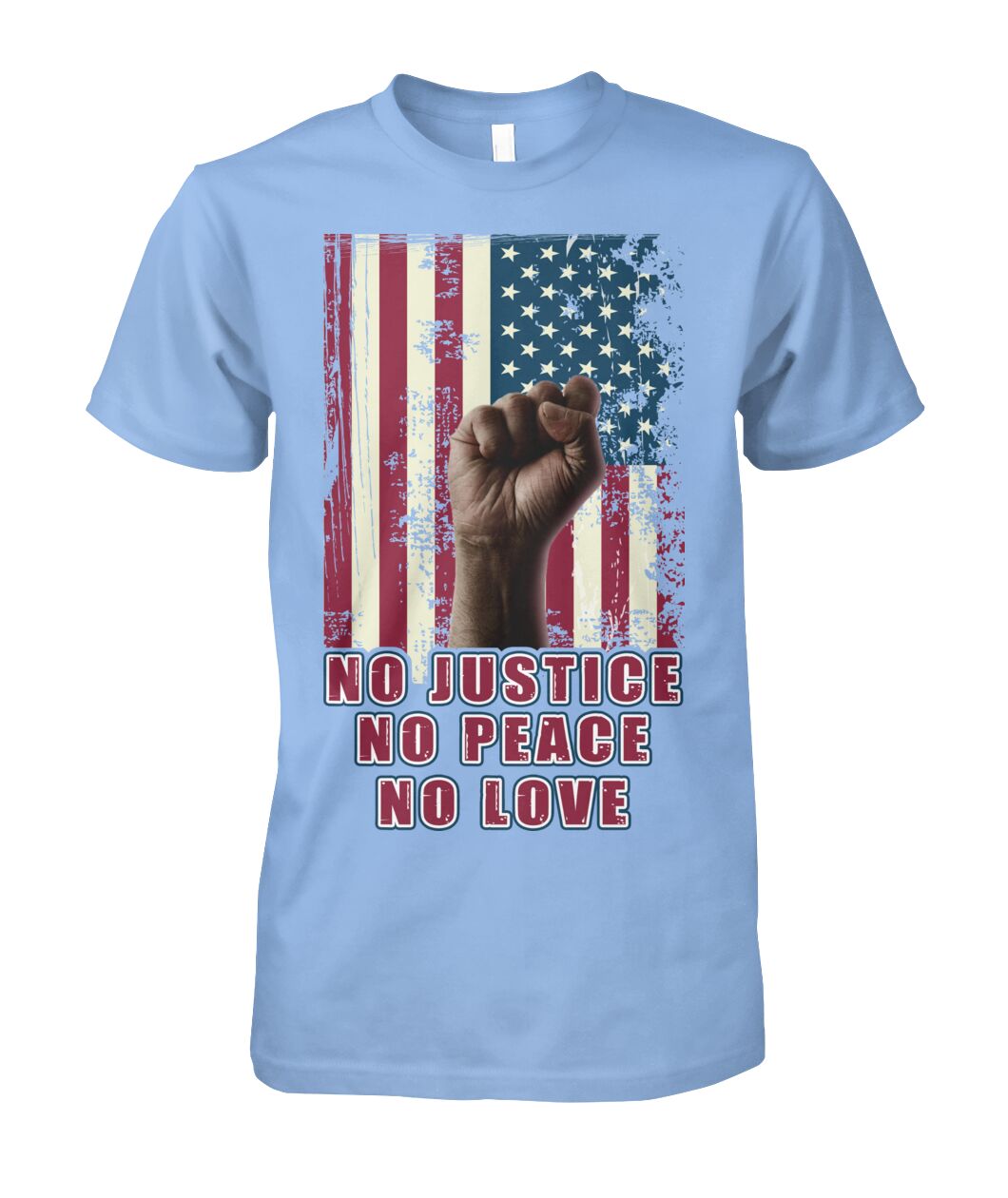 No justice no peace no love  - Men's and Women's t-shirt , Vneck, Hoodies - myfunfarm - clothing acceessories shoes for cow lovers, pig, horse, cat, sheep, dog, chicken, goat farmer