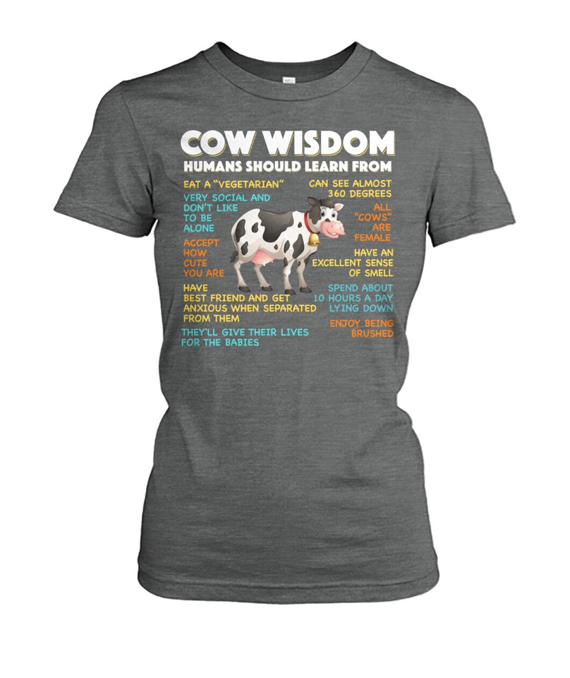 Cow wisdom humans should learn from - unisex  t-shirt , Hoodies