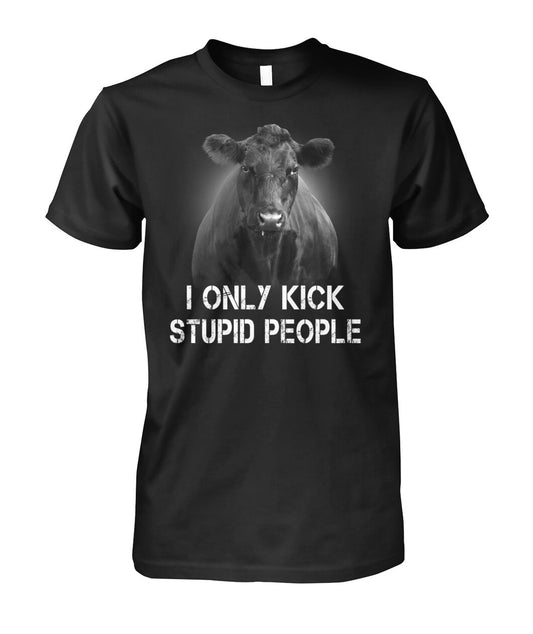 i only kick stupid people   - Men's and Women's t-shirt , Hoodies - myfunfarm