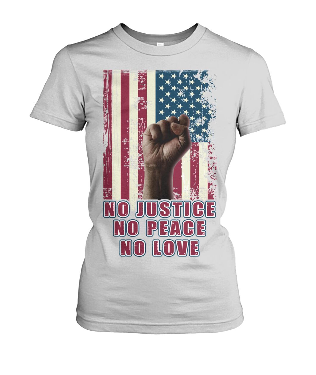 No justice no peace no love  - Men's and Women's t-shirt , Vneck, Hoodies - myfunfarm - clothing acceessories shoes for cow lovers, pig, horse, cat, sheep, dog, chicken, goat farmer