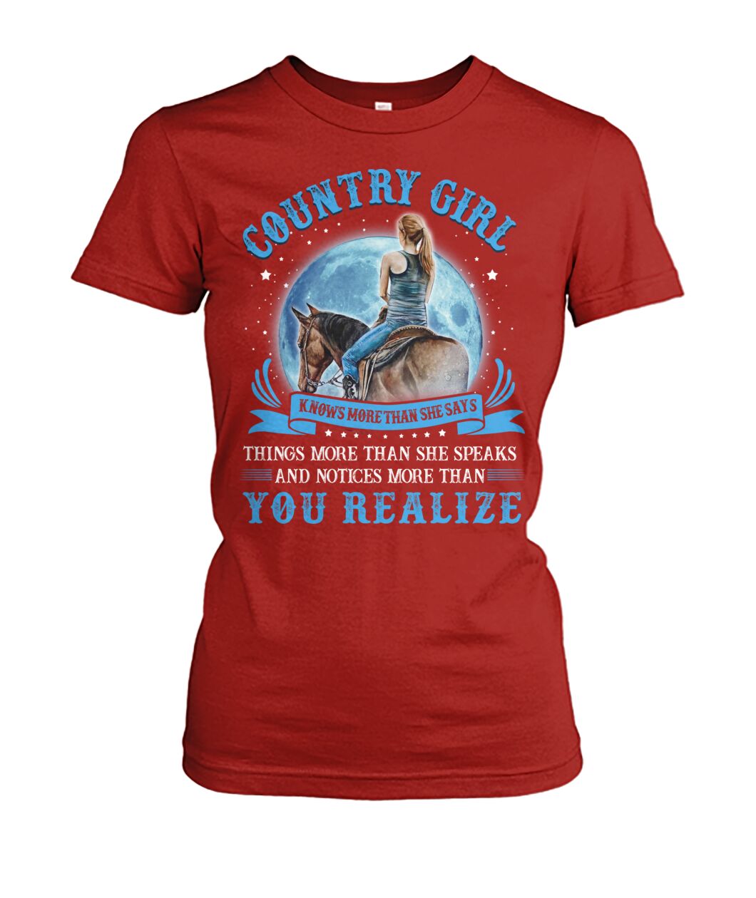 country girl knows more than she says - unisex  t-shirt , Hoodies - myfunfarm