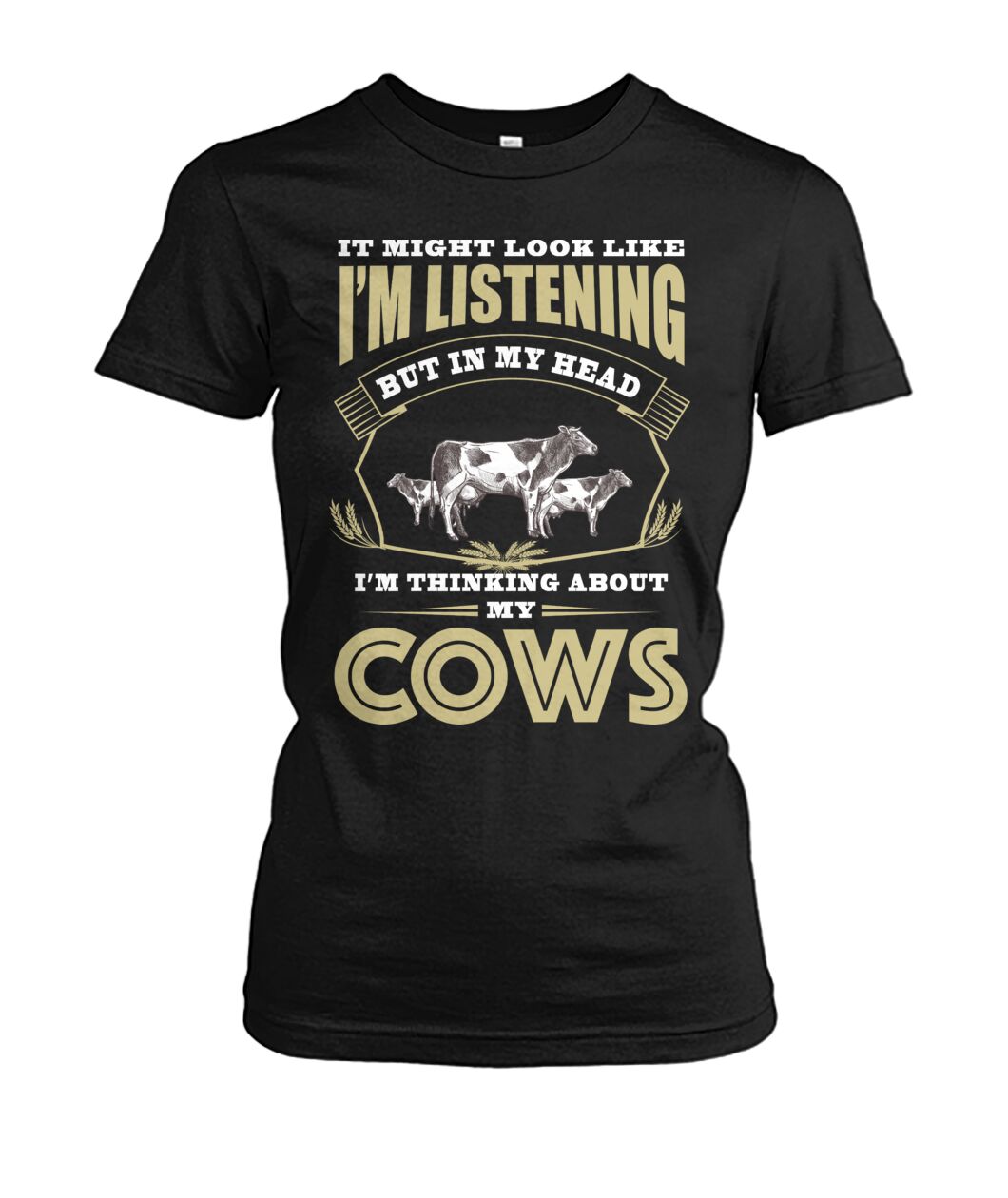 i might look like i'm listening  - Men's and Women's t-shirt , Vneck, Hoodies - myfunfarm - clothing acceessories shoes for cow lovers, pig, horse, cat, sheep, dog, chicken, goat farmer
