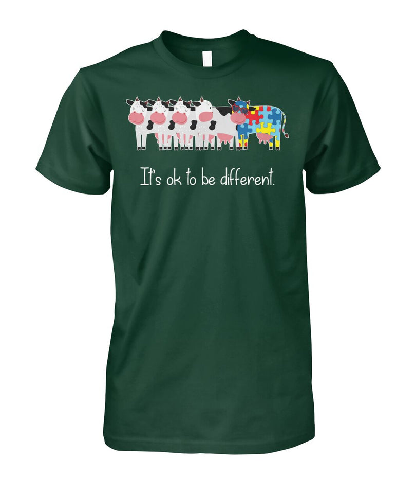 It's ok to be different - Men's and Women's t-shirt , Vneck, Hoodies - myfunfarm - clothing acceessories shoes for cow lovers, pig, horse, cat, sheep, dog, chicken, goat farmer