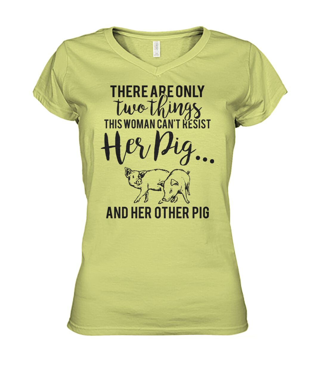 there are only two things pig  - Men's and Women's t-shirt , Vneck, Hoodies - myfunfarm - clothing acceessories shoes for cow lovers, pig, horse, cat, sheep, dog, chicken, goat farmer