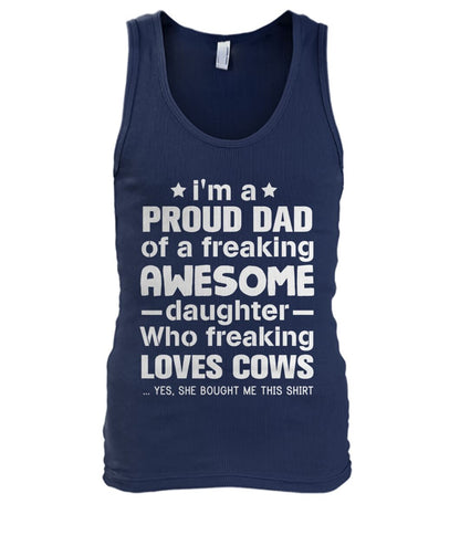 i'm a proud dad  - Men's and Women's t-shirt , Vneck, Hoodies - myfunfarm - clothing acceessories shoes for cow lovers, pig, horse, cat, sheep, dog, chicken, goat farmer