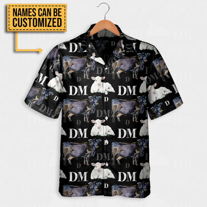 Cattle pattern - Personalized Custom Name Unisex Hawaiian Shirt, Shorts for adult and youth