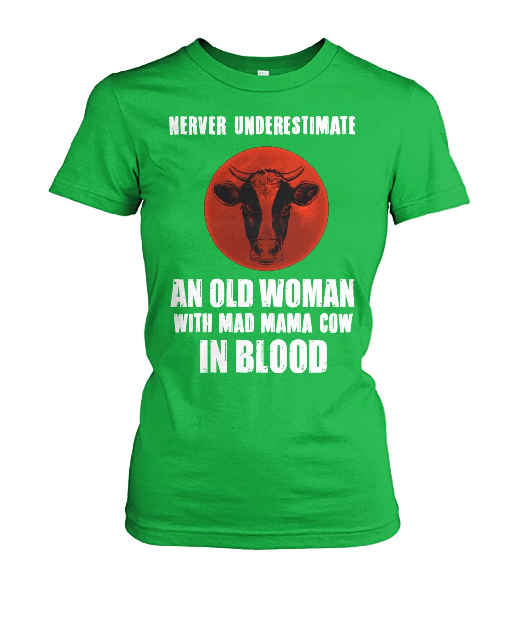 Never underestimate an old woman  - Men's and Women's t-shirt , Vneck, Hoodies - myfunfarm - clothing acceessories shoes for cow lovers, pig, horse, cat, sheep, dog, chicken, goat farmer