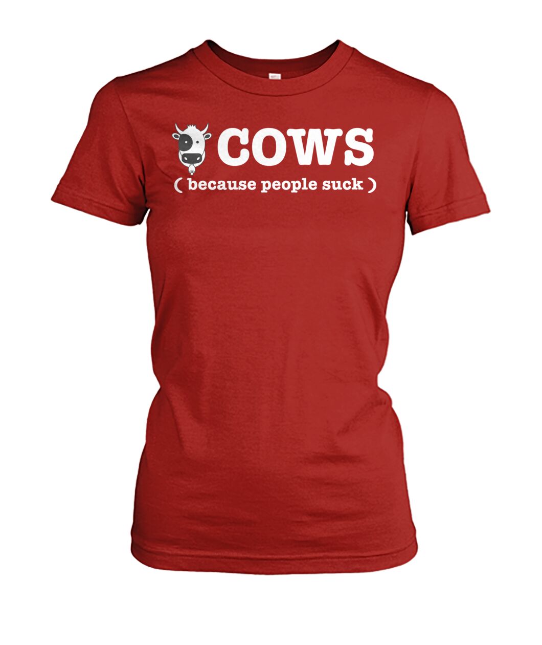 Cow because people suck - Men's and Women's t-shirt , Vneck, Hoodies - myfunfarm - clothing acceessories shoes for cow lovers, pig, horse, cat, sheep, dog, chicken, goat farmer