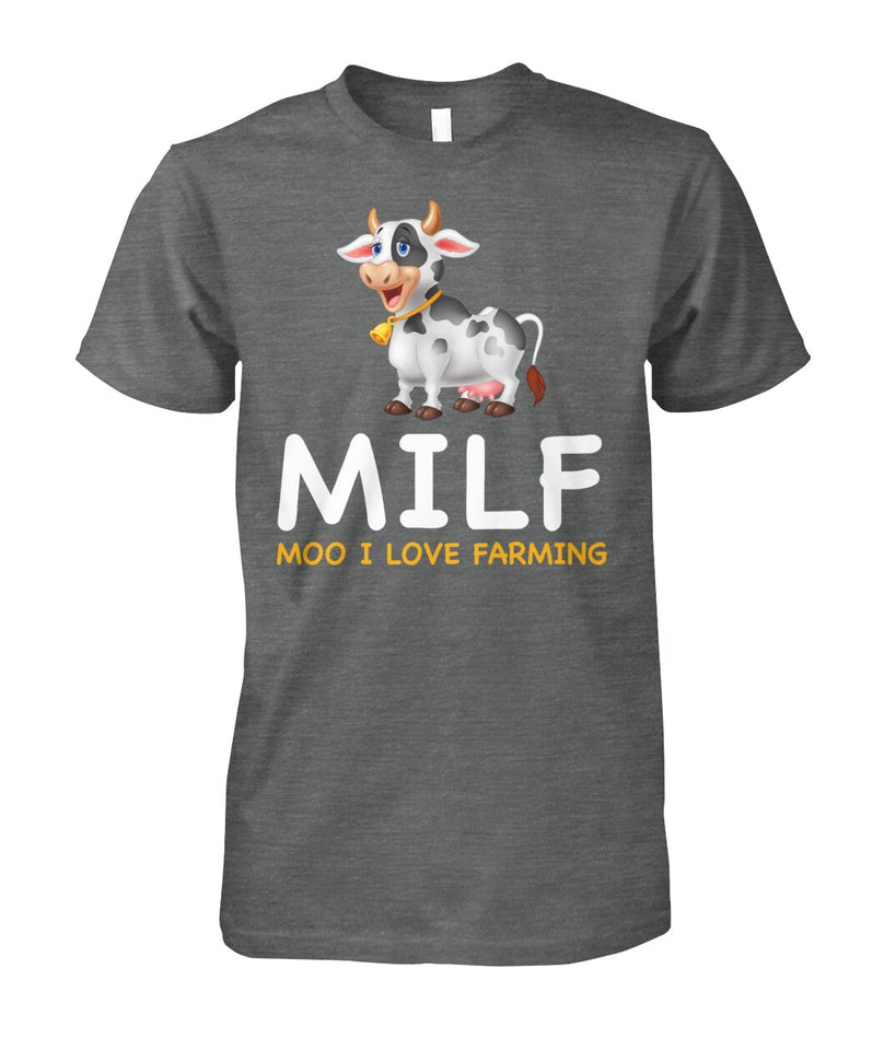 MILF - Moo i love farming - funny design unisex  t-shirt , Hoodies