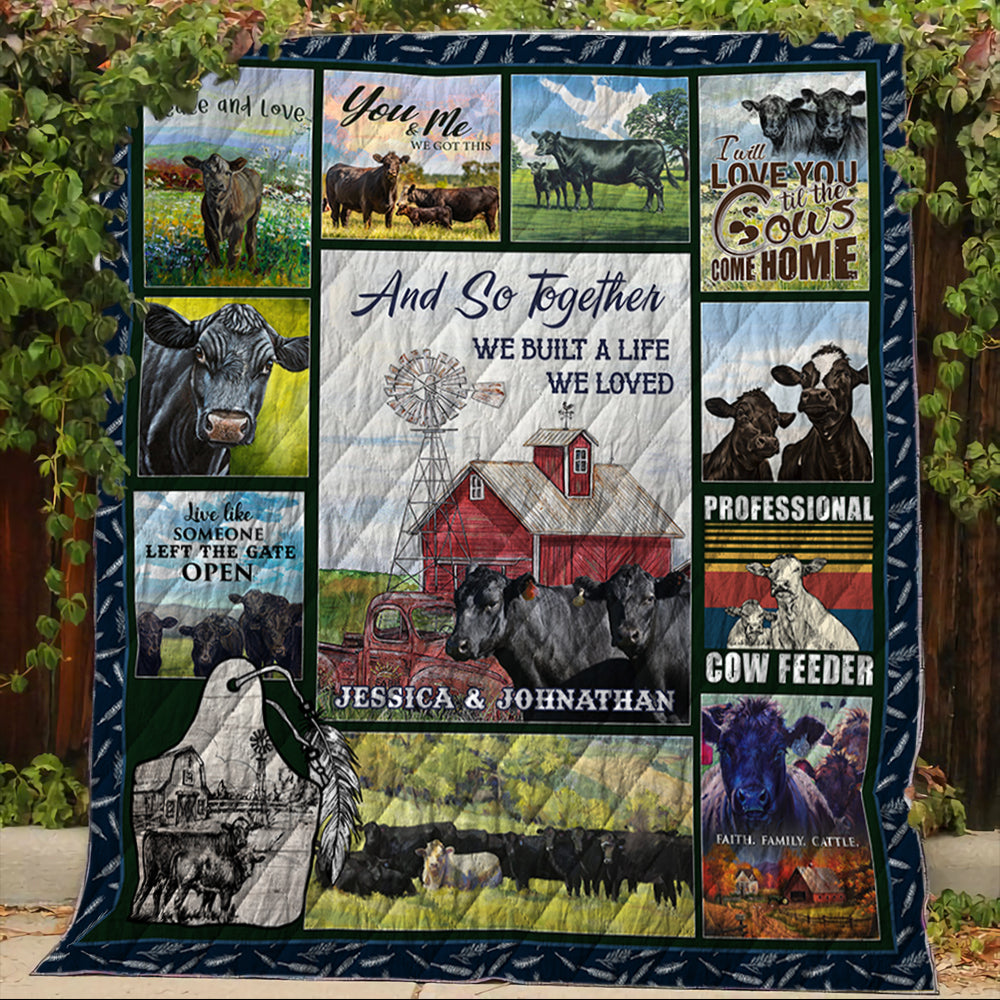 And so together we built a life we loved  - Lightweight Fleece Blanket  and Quilt - myfunfarm