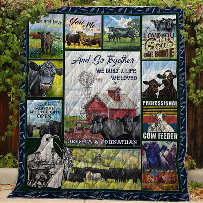 And so together we built a life we loved  - Lightweight Fleece Blanket  and Quilt - myfunfarm