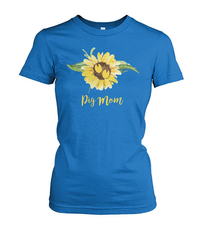 Pig  MOM - Men's and Women's t-shirt , Vneck, Hoodies - myfunfarm - clothing acceessories shoes for cow lovers, pig, horse, cat, sheep, dog, chicken, goat farmer