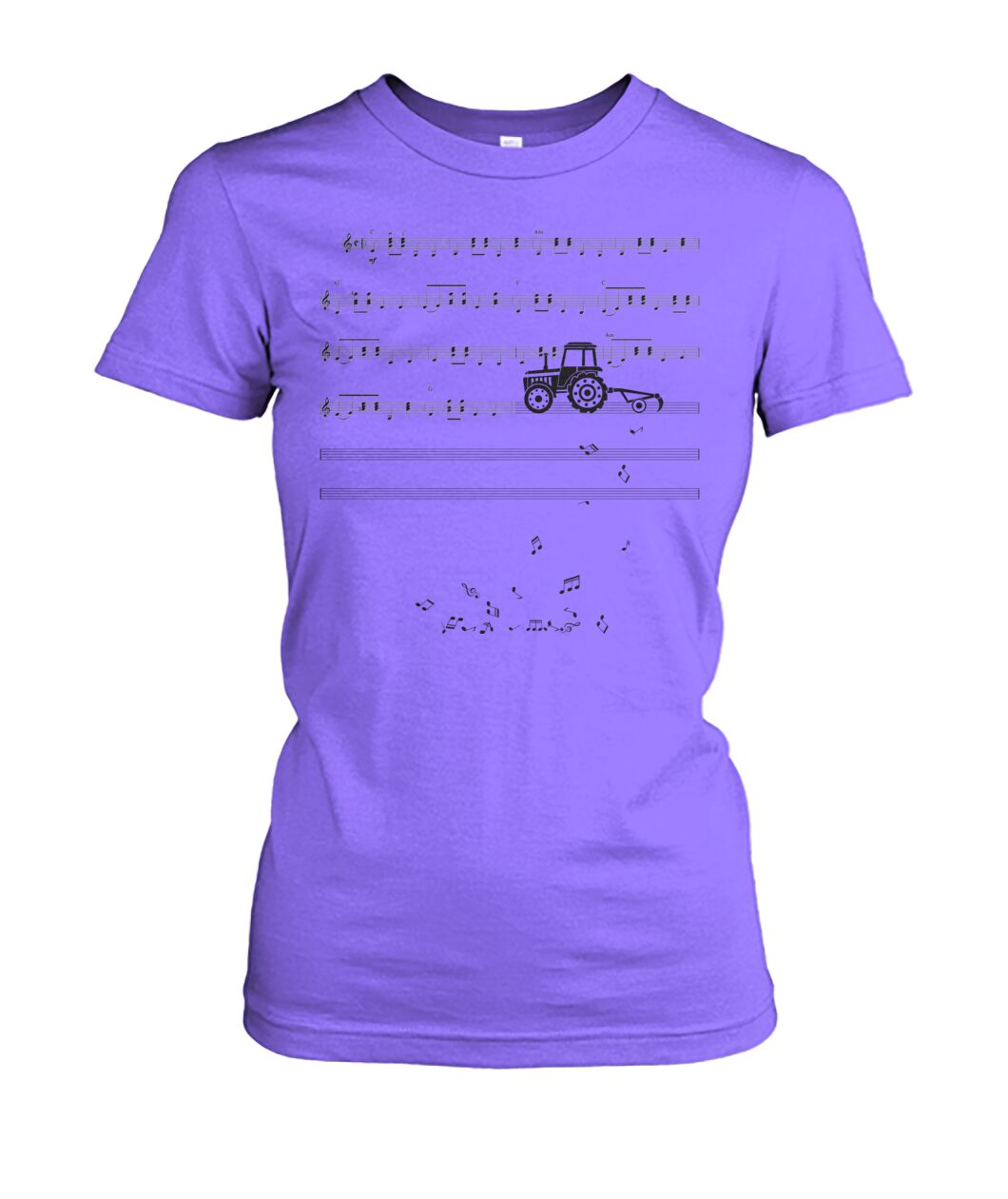 Sheet music tractor - t-shirt, Hoodies