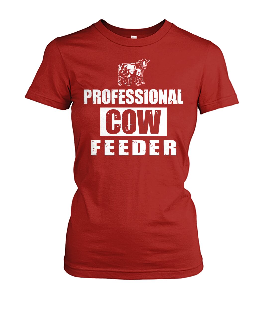 Professionnal cow feeder - Men's and Women's t-shirt , Vneck, Hoodies - myfunfarm - clothing acceessories shoes for cow lovers, pig, horse, cat, sheep, dog, chicken, goat farmer