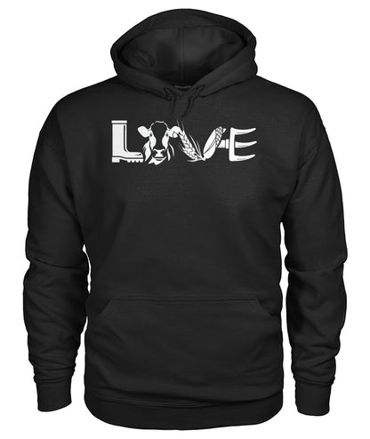 Love cows icon  - Men's and Women's t-shirt , Vneck, Hoodies - myfunfarm - clothing acceessories shoes for cow lovers, pig, horse, cat, sheep, dog, chicken, goat farmer