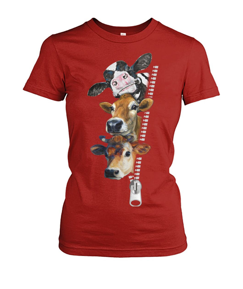 Funny cow  - Men's and Women's t-shirt , Vneck, Hoodies - myfunfarm - clothing acceessories shoes for cow lovers, pig, horse, cat, sheep, dog, chicken, goat farmer