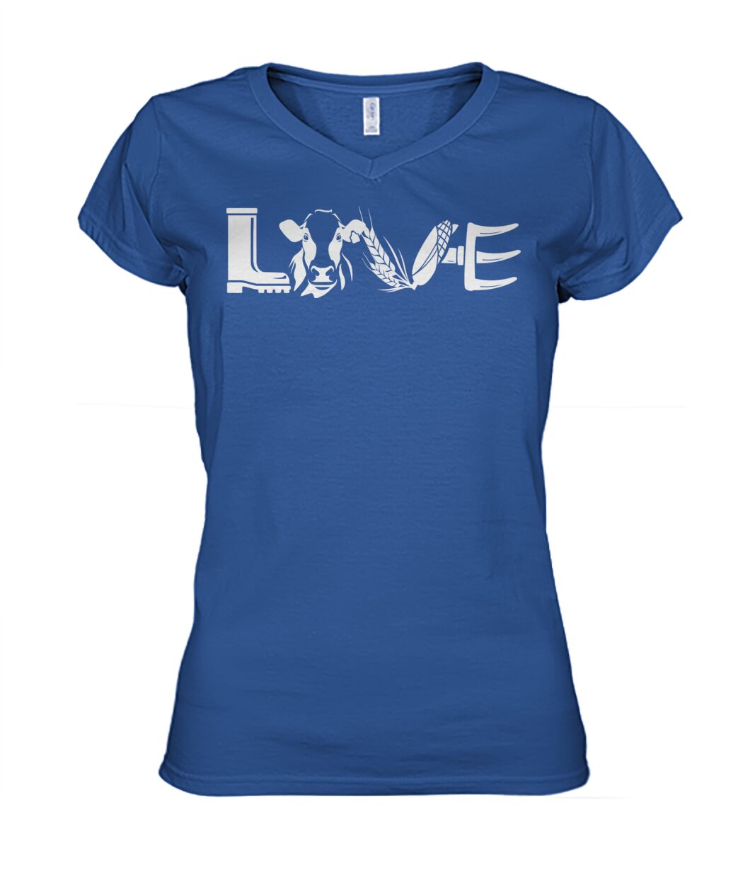 Love cows icon  - Men's and Women's t-shirt , Vneck, Hoodies - myfunfarm - clothing acceessories shoes for cow lovers, pig, horse, cat, sheep, dog, chicken, goat farmer