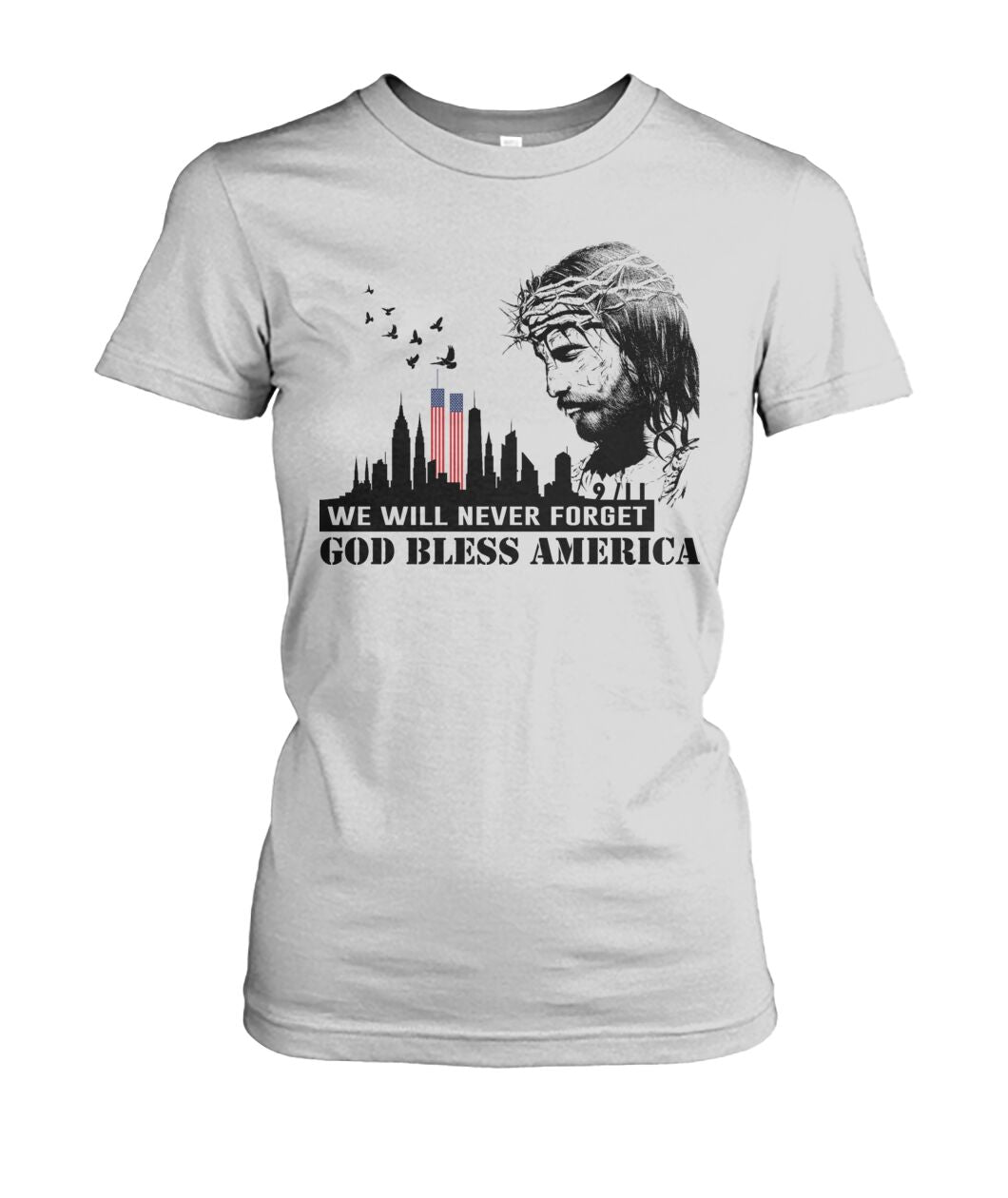 We will never forget 911 - God bless america  - unisex  t-shirt , Hoodies