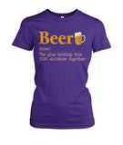 Beer noun the glue holding this 2020  - unisex  t-shirt , Hoodies