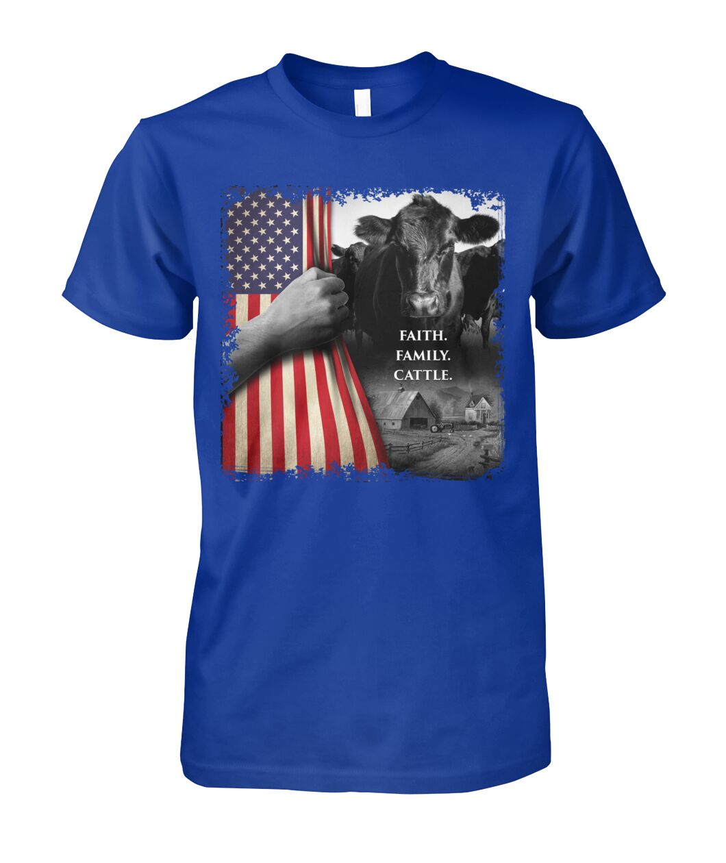 Faith Family Cattle - unisex  t-shirt , Hoodies - myfunfarm
