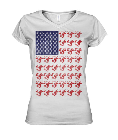American farmer - Men's and Women's t-shirt , Vneck, Hoodies - myfunfarm - clothing acceessories shoes for cow lovers, pig, horse, cat, sheep, dog, chicken, goat farmer