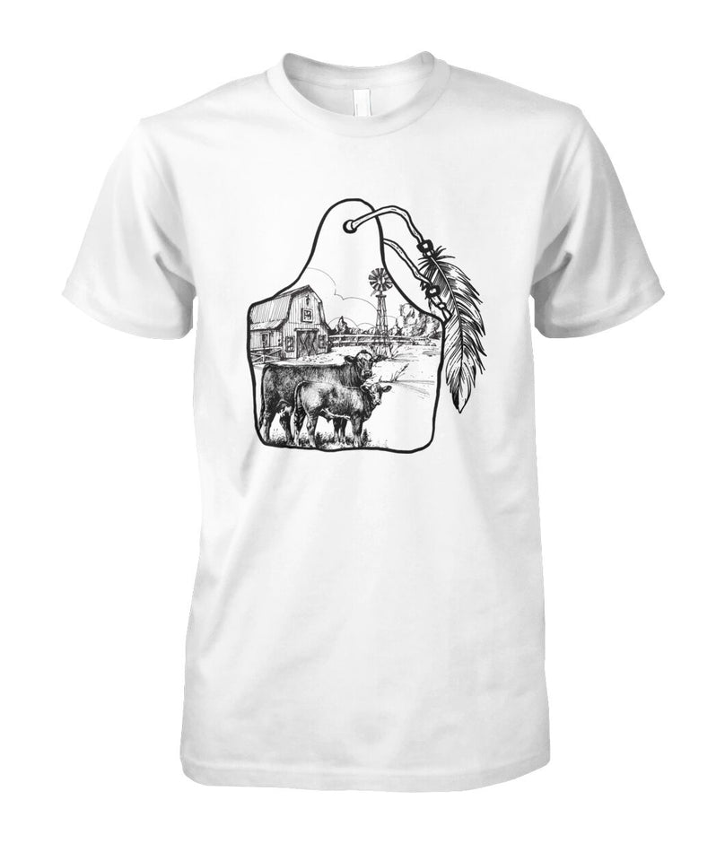 Cattle tag  - design unisex  t-shirt , Hoodies