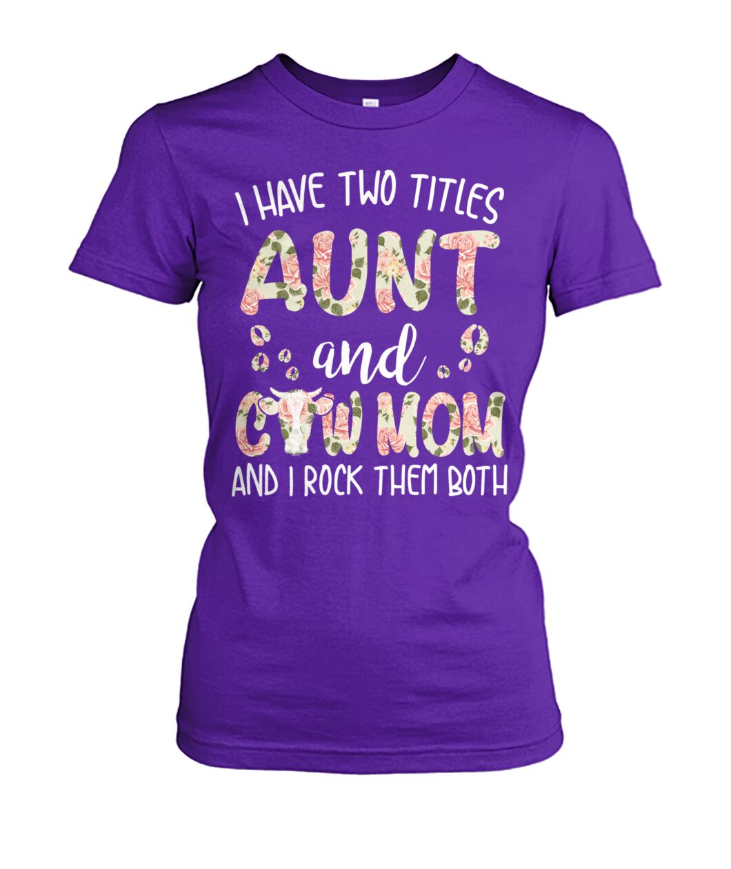 Aunt and cow mom - Men's and Women's t-shirt , Vneck, Hoodies - myfunfarm - clothing acceessories shoes for cow lovers, pig, horse, cat, sheep, dog, chicken, goat farmer